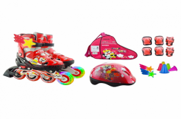 ROLER PW-153 ALU CRVENI SET KACIGA I ŠTITNICI