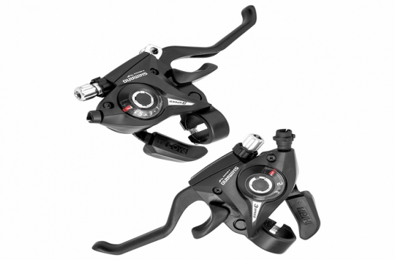 RUČICE MENJAČA I KOČNICE SHIMANO STEF50 3 8 CRNE ESTEF51R8