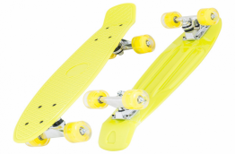 SKATEBOARD PENNY PW-506 ŽUTI SA ŽUTIM TOČKIĆIMA