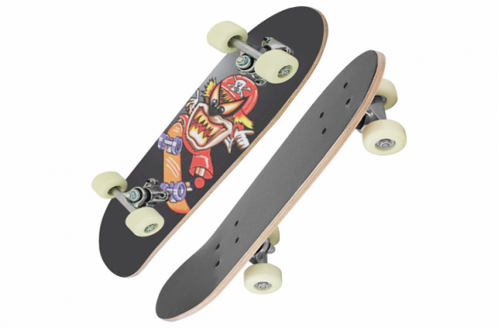 SKATEBOARD SHC-06 SENHAI VELIČINA 24 “X6“ CRNI PRINT